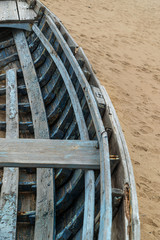 old boat on the ocean
