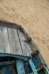 old boat on the ocean