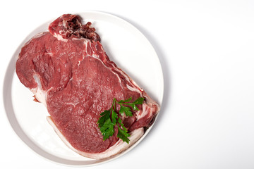 Raw beef steak for grill, BBQ or cooking