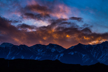 Atardecer en Potrerillos Mendoza