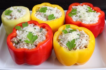 Stuffed peppers.