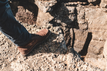 Hike - Brown Shoe - Wandern Braune Schuhe
