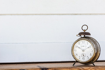 Detail old alarm clocks