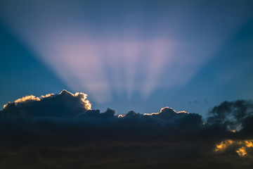lightning in the sky