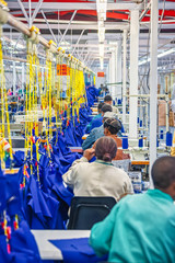 African textile factory