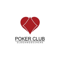 Poker Club Logo Design for Casino Business, Gamble, Card Game, Speculate, etc
