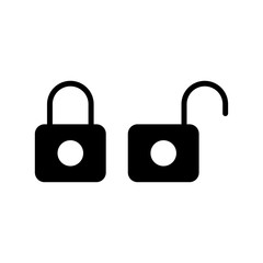 Padlock icon trendy