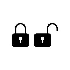 Padlock icon trendy