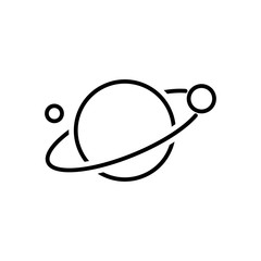 planet galaxy icon trendy