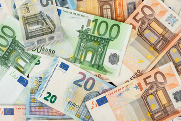Obraz na płótnie Canvas Euro bankton mix