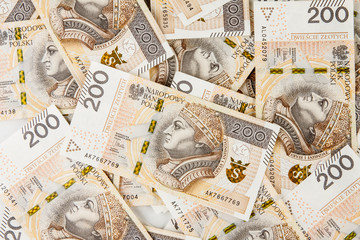 Banknotes 200 PLN (Polish zloty)