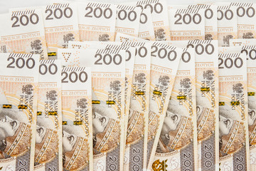 Banknotes 200 PLN (Polish zloty)