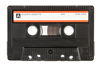 Old cassette tape isolated on the white background (other models in portfolio)