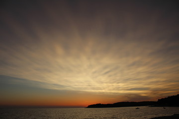 Fototapeta na wymiar sunset over the adriatic sea