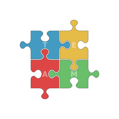 Fototapeta premium Team work icon suitable for info graphics, websites and print media and interfaces.