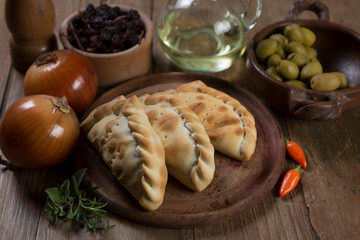 still life food empanadas