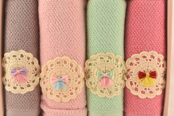 Towels made with Egyptian cotton