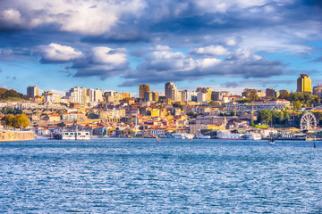 Fototapeta na wymiar Cityscape View of Old City of Porto in Portugal