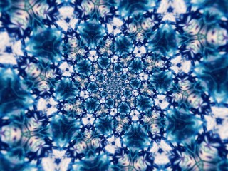 Colorful digital graphic kaleidoscope symmetry mandala style in laser light trial pattern, Tie Dye , spiderweb art abstract background for art projects, banner, business,   card, 3D, template