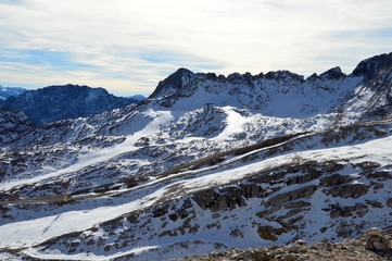 First snow in the German Alps