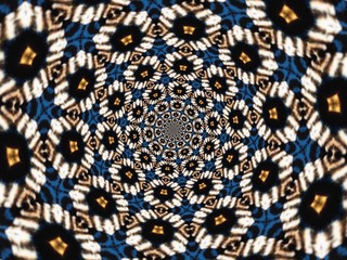 Colorful digital graphic kaleidoscope symmetry mandala style in laser light trial pattern, Tie Dye , spiderweb art abstract background for art projects, banner, business,   card, 3D, template