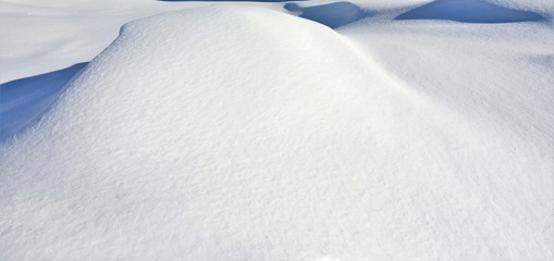 a dune of snow