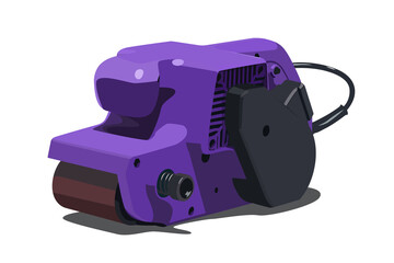 Fototapeta premium belt sander realistic vector illustration isolated