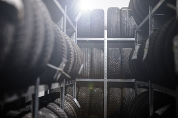 replacement of winter tires - car mechanic - vulcanization © BlackMediaHouse