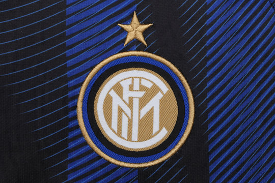 BANGKOK, THAILAND - JULY 24: The Logo of Inter Milan on the Jersey on July 24