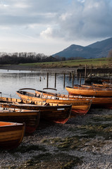 Boats in Lake district Cumbria