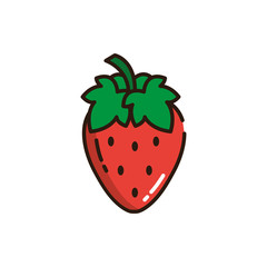 Isolated strawberry icon fill vector design