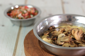 Fondue de champiñones