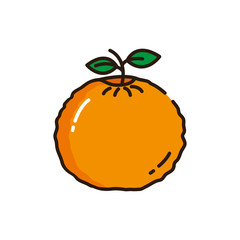 Isolated orange icon fill vector design