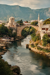 Fototapeta premium old bridge in Mostar Bosnia and Hercegovina