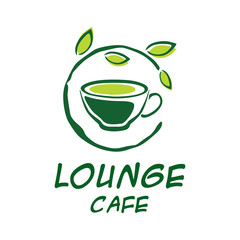 Vector logo lounge cafe, leisure and entertainment