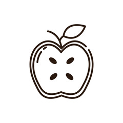 Isolated apple icon line vector design