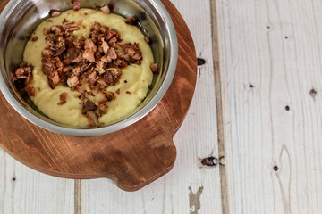 Fondue de carne y pico de gallo