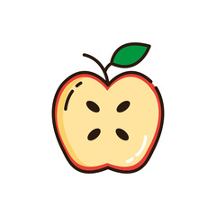 Isolated apple icon fill vector design