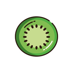 Isolated kiwi icon fill vector design