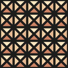 Ornament Vector seamless pattern. Modern stylish texture. Repeating geometric square grid. Simple graphic design. Trendy hipster sacred geometry