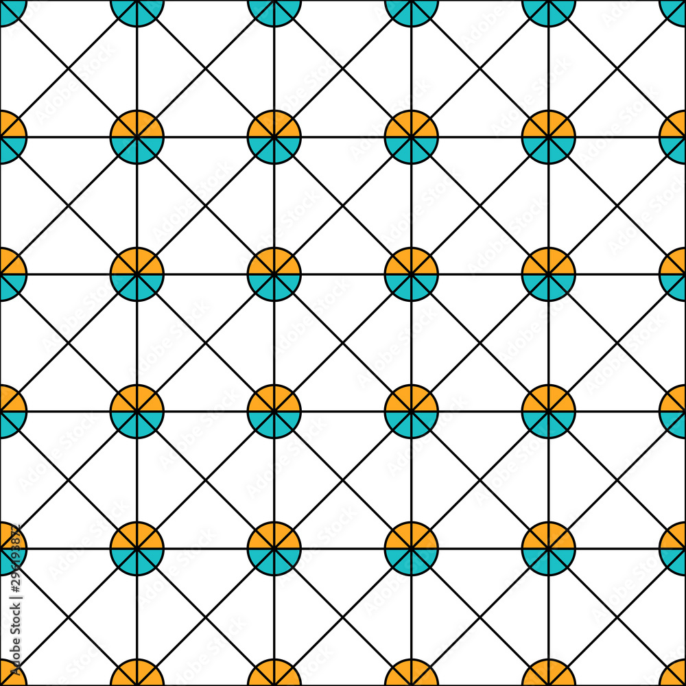 Poster ornament vector seamless pattern. modern stylish texture. repeating geometric square grid. simple gr