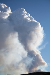 fire cloud in Yellowstone National Park September 12th 2015