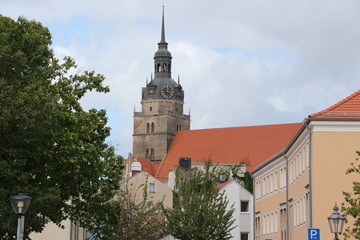 Historische Gebäude im Zentrum der Stadt Brandenburg an der Havel