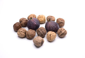 Nuts and fresh figs autumn fruit fresh fruit dessert 