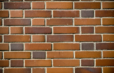 Red bricks-wall