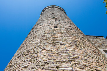 The historic Pikk Hermann tower in Tallinn, the capital of Estonia.