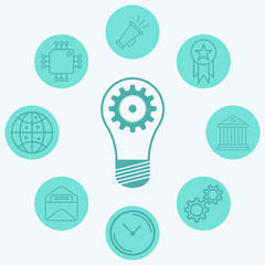 Idea vector icon sign symbol