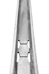 cable openings on a c shaped metal profile
