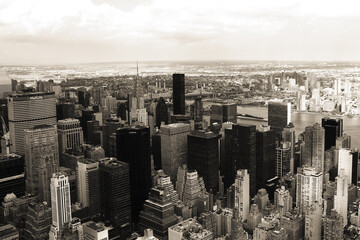 NYC in sepia