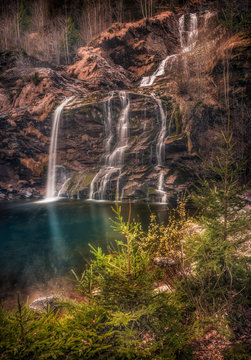 Piumogna waterfall (Switzerland)